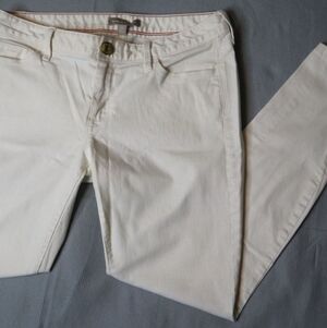 Banana Republic Off-White Skinny Pants